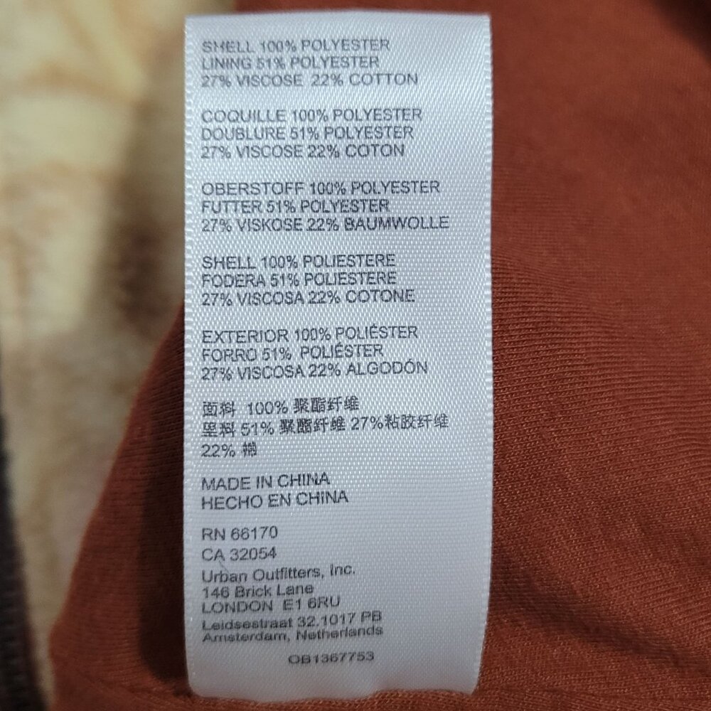 Free People Cozy Hooded Printed Blanket Coat Size S - Picture 12 of 15